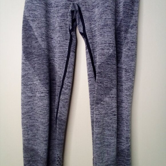 Pink Victoria's Secret Leggings Women XS Seamless Ankle Cropped Mesh Gray - Picture 5 of 15